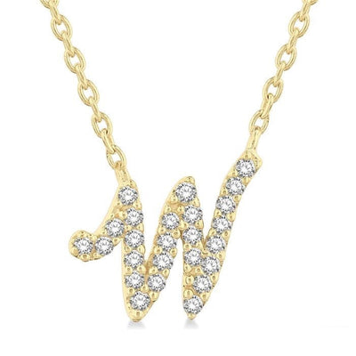 Script Initial Necklace