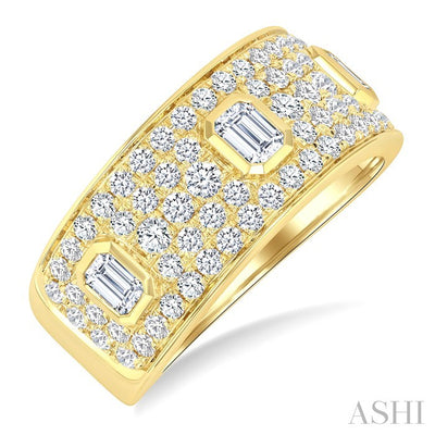 Bold Diamond Fashion Wide Band