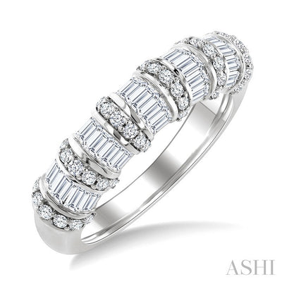 Baguette Diamond Fashion Bamboo Band