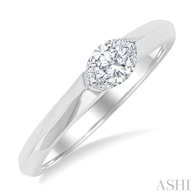 Marquise Shape East-West Diamond Ring