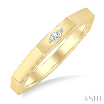 Marquise Shape Diamond Signet Ring