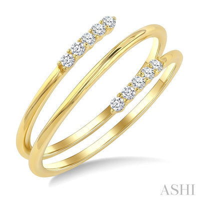 Spring Coil Diamond Fashion Ring