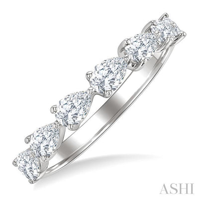 Pear Shape East-West Diamond Fashion Band
