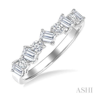 Emerald Shape Diamond Fashion Band