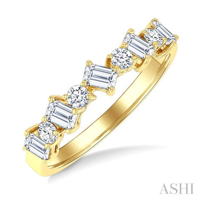 Emerald Shape Diamond Fashion Band
