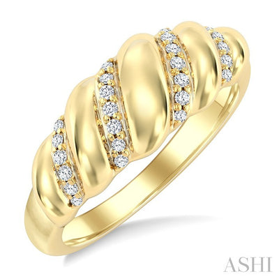 Bold Swirl Diamond Fashion Ring