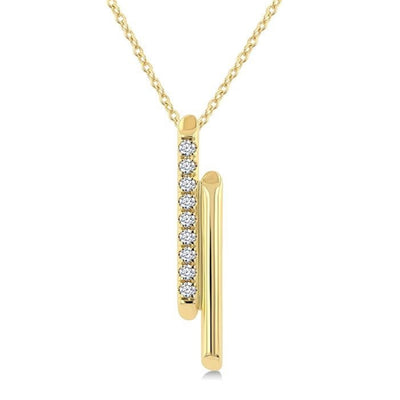 Diamond Vertical Bar Pendant