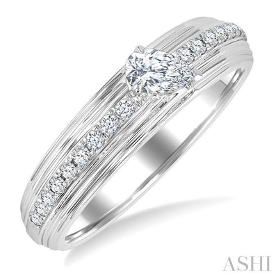 Pear Shape Diamond Fashion Band