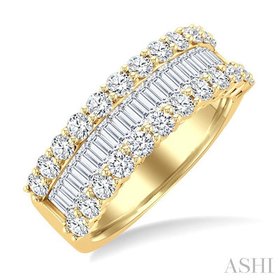 Baguette Diamond Fashion Band