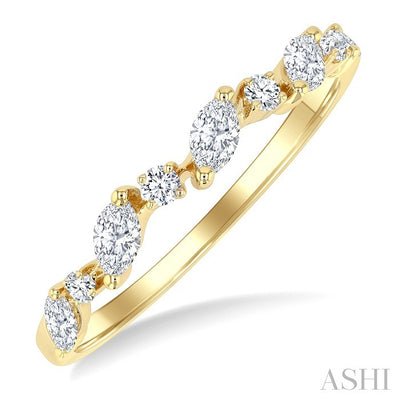 Marquise Shape Scatter Diamond Fashion Band