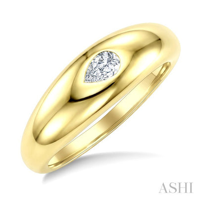 Aeris Gold Pear Shape East-West Diamond Fashion Ring