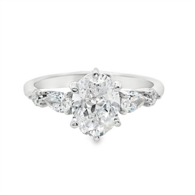 Oval Diamond Engagement Ring