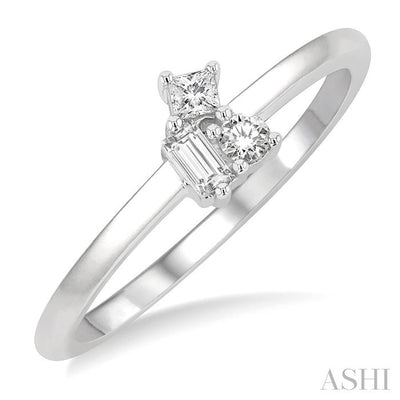 Scatter Petite Baguette Diamond Fashion Ring