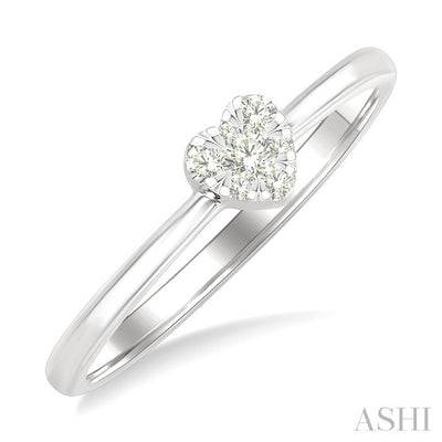 Heart Shape Lovebright Petite Diamond Solitaire Ring
