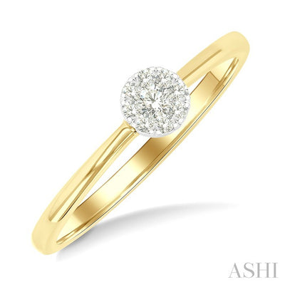 Round Shape Lovebright Petite Diamond Solitaire Ring