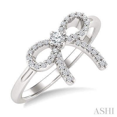 Bow Petite Diamond Fashion Ring