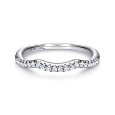 Diamond Contour Wedding Ring