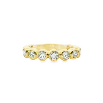 Diamond Bezel Stackable Ring