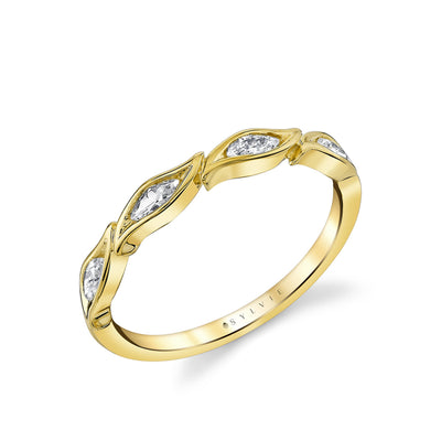 Diamond Bezel Stackable Ring