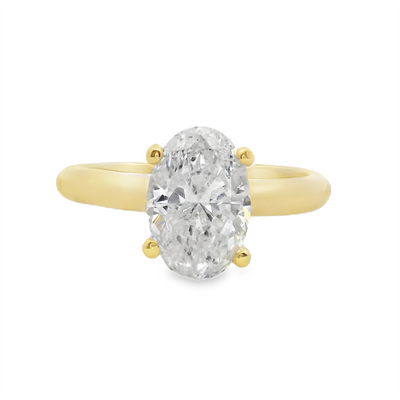 Oval Diamond Solitaire Engagement Ring