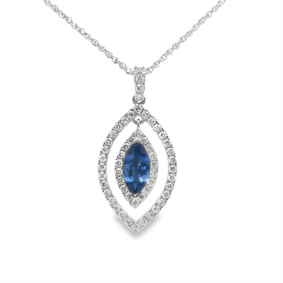 Sapphire & Diamond Pendant