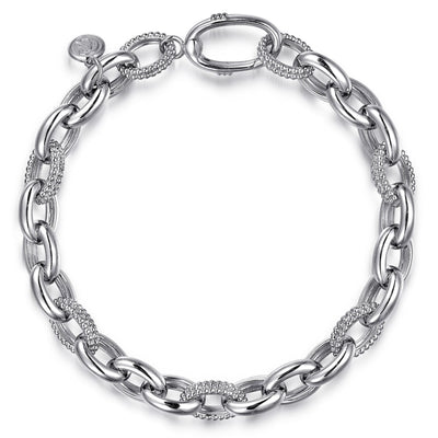 Bujukan Sterling Silver Link Bracelet