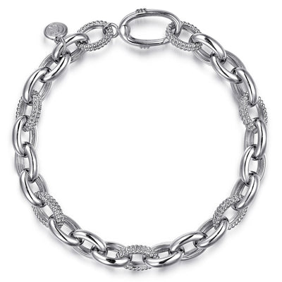 Bujukan Sterling Silver Link Bracelet