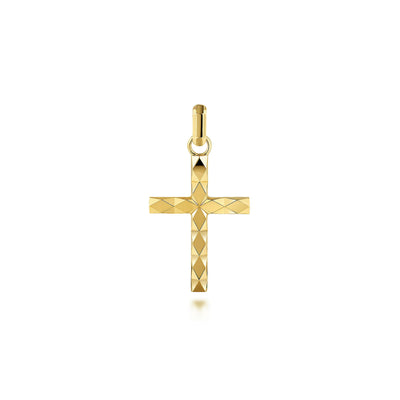 Faceted Cross Pendant