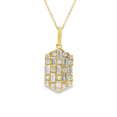 Honeycomb Diamond Pendant