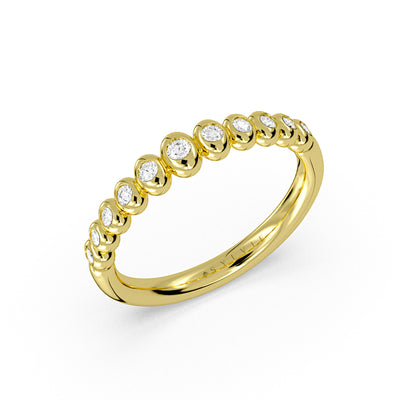 Diamond Bezel Stackable Ring