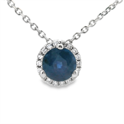 Sapphire & Diamond Pendant