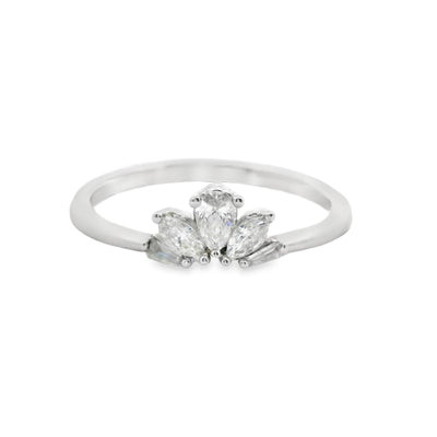 Diamond Contour Wedding Ring