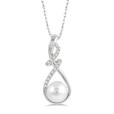Pearl & Diamond Pendant