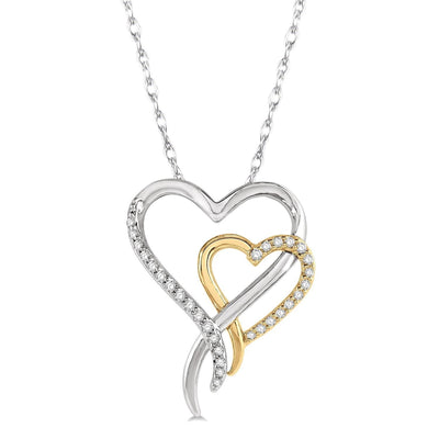 Interlocking Heart Pendant