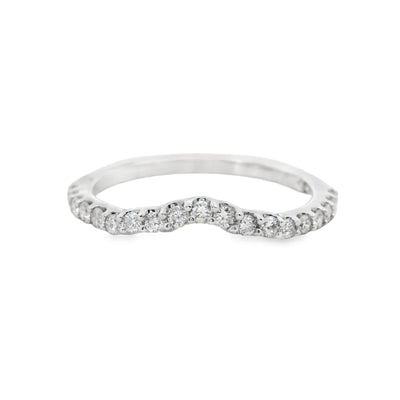 Diamond Contour Wedding Ring