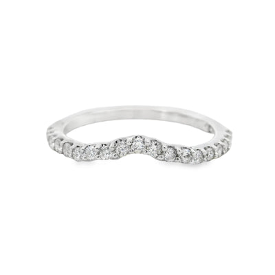 Diamond Contour Wedding Ring