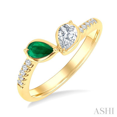 Toi Et Moi Gemstone & Diamond Fashion Ring