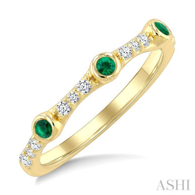 Stackable Gemstone & Diamond Fashion Ring