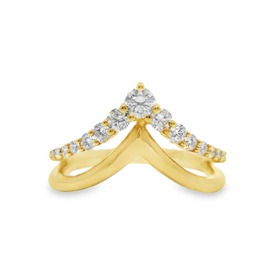 Diamond Chevron Fashion Ring