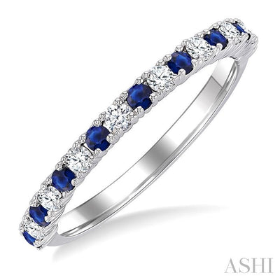 Alternate Gemstone & Diamond Band