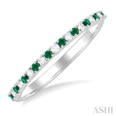 Alternate Gemstone & Diamond Band