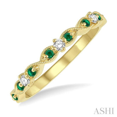 Gemstone & Diamond Fashion Band
