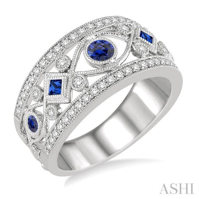 Gemstone & Diamond Fashion Band