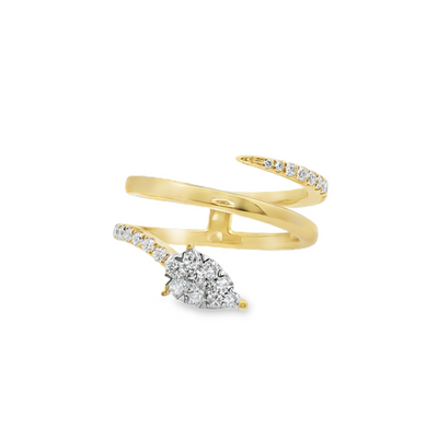 Lovebright Diamond Snake Ring