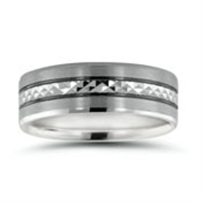 Men's Patterned Wedding Ring