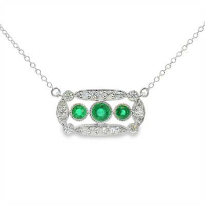 Emerald & Diamond Necklace