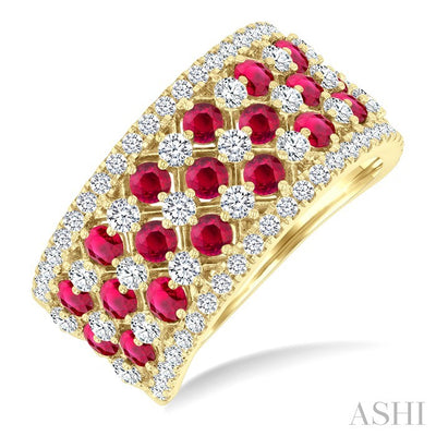 Gemstone & Diamond Fashion Band