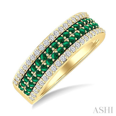Gemstone & Diamond Fashion Band