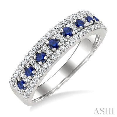 Gemstone & Diamond Fashion Band