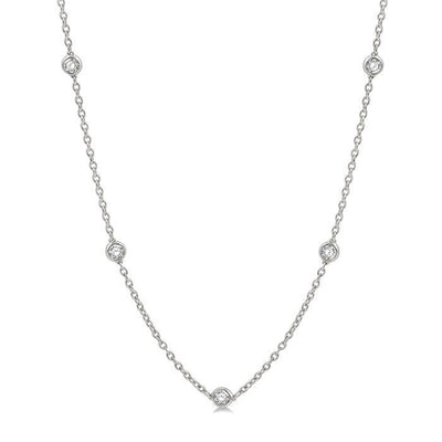 Diamond Station Necklace
